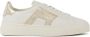 SANTONI Lage Sneakers Dames 61070 Maat: 39 5 Materiaal: Leer Kleur: Wit - Thumbnail 2