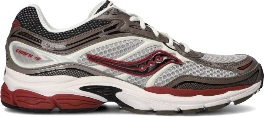 SAUCONY Lage Sneakers Dames Progrid Omni 9 Maat: 41 Materiaal: Mesh Kleur: Bruin