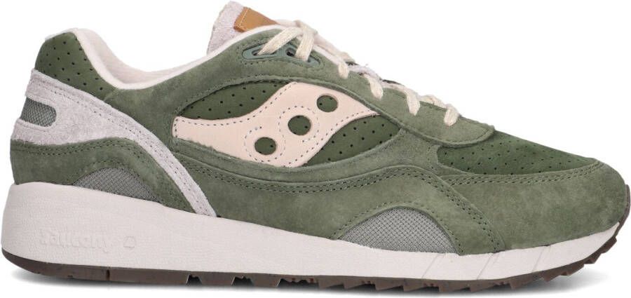 SAUCONY Lage Sneakers Heren Shadow 6000 M Maat: 43 Materiaal: Suède Kleur: Groen