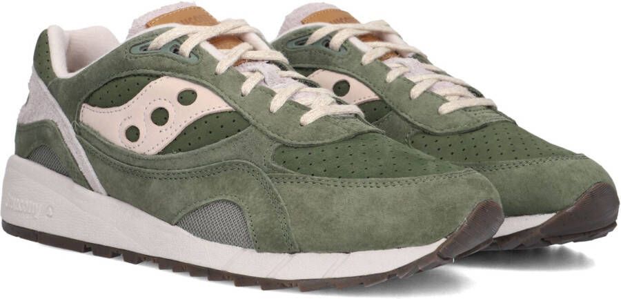 SAUCONY Lage Sneakers Heren Shadow 6000 M Maat: 44 Materiaal: Suède Kleur: Groen