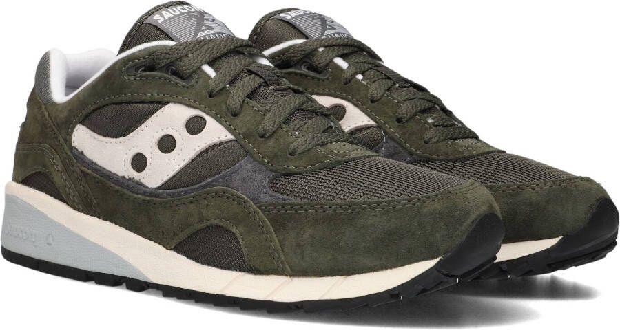 SAUCONY Lage Sneakers Heren Shadow 6000 M Maat: 45 Materiaal: Suède Kleur: Groen