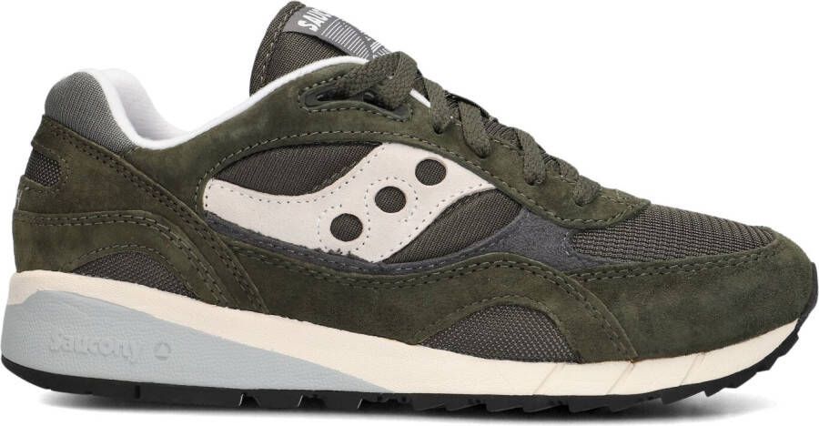 SAUCONY Lage Sneakers Heren Shadow 6000 M Maat: 46 Materiaal: Suède Kleur: Groen