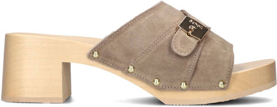 SCHOLL Muiltjes Dames Pescura Sarah Maat: 39 Materiaal: Suède Kleur: Taupe