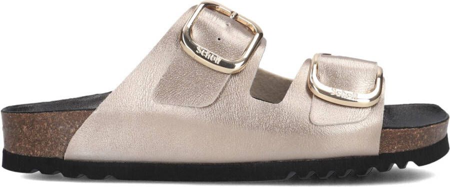 SCHOLL Slippers Dames Noelle Maat: 41 Materiaal: Leer Kleur: Taupe