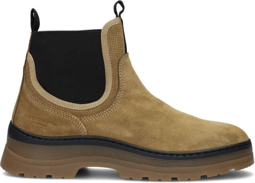 SCOTCH & SODA Enkelboots Heren Maffei Maat: 45 Materiaal: Suède Kleur: Beige