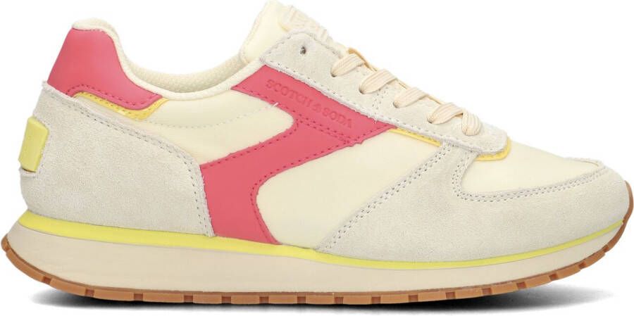 SCOTCH & SODA Lage Sneakers Dames Inez Maat: 37 Materiaal: Textiel Kleur: Beige