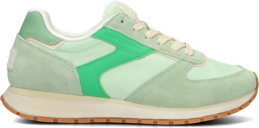 SCOTCH & SODA Lage Sneakers Dames Inez Maat: 37 Materiaal: Textiel Kleur: Groen