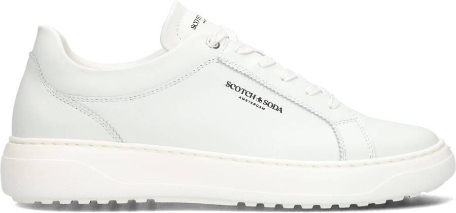 SCOTCH & SODA Lage Sneakers Heren Duran Maat: 44 Materiaal: Leer Kleur: Wit