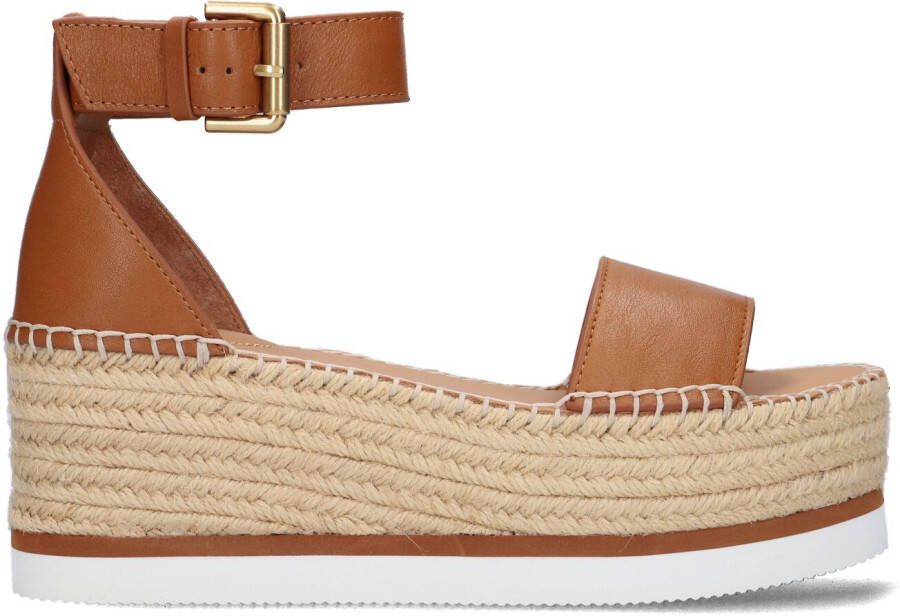 SEE BY CHLOÉ See By Chloé Espadrilles Dames Glyn Maat: 40 Materiaal: Leer Kleur: Bruin