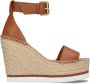 SEE BY CHLOÉ See By Chloé Sandalen Dames Glyn High Maat: 40 Materiaal: Leer Kleur: Cognac - Thumbnail 3