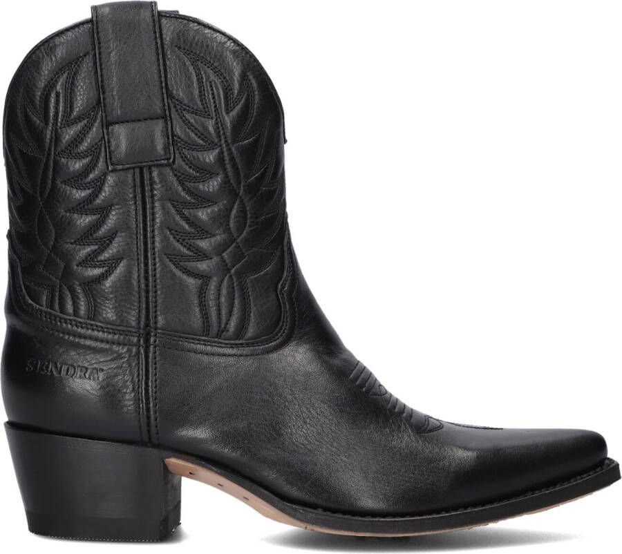 SENDRA Cowboylaarzen Dames 16576 Led Maat: 41 Materiaal: Leer Kleur: Zwart