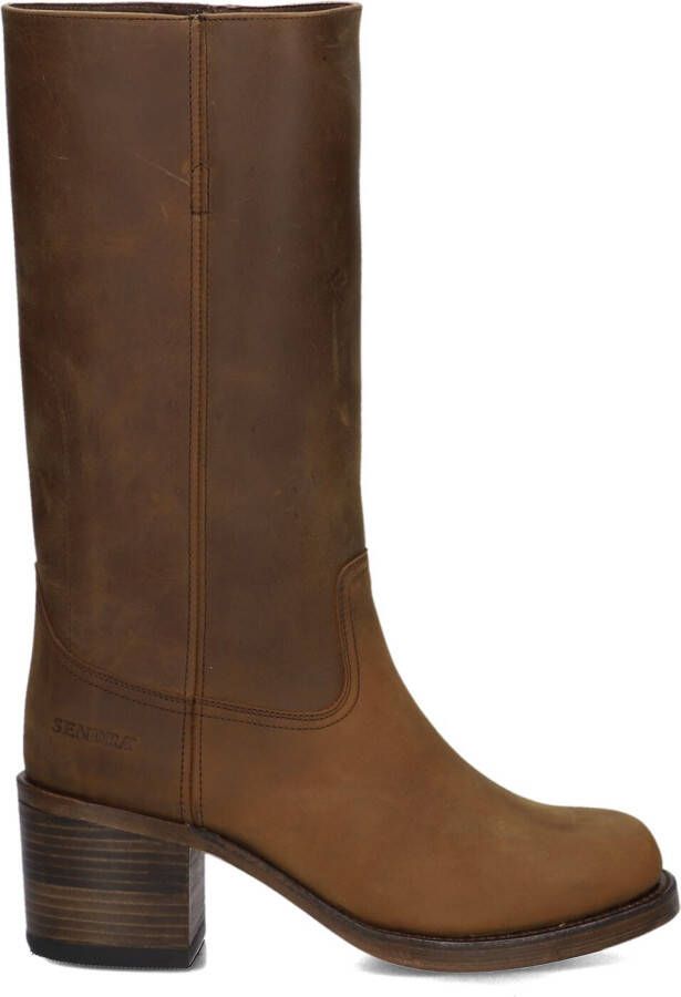 SENDRA Cowboylaarzen Dames 18491 Maat: 36 Materiaal: Leer Kleur: Cognac