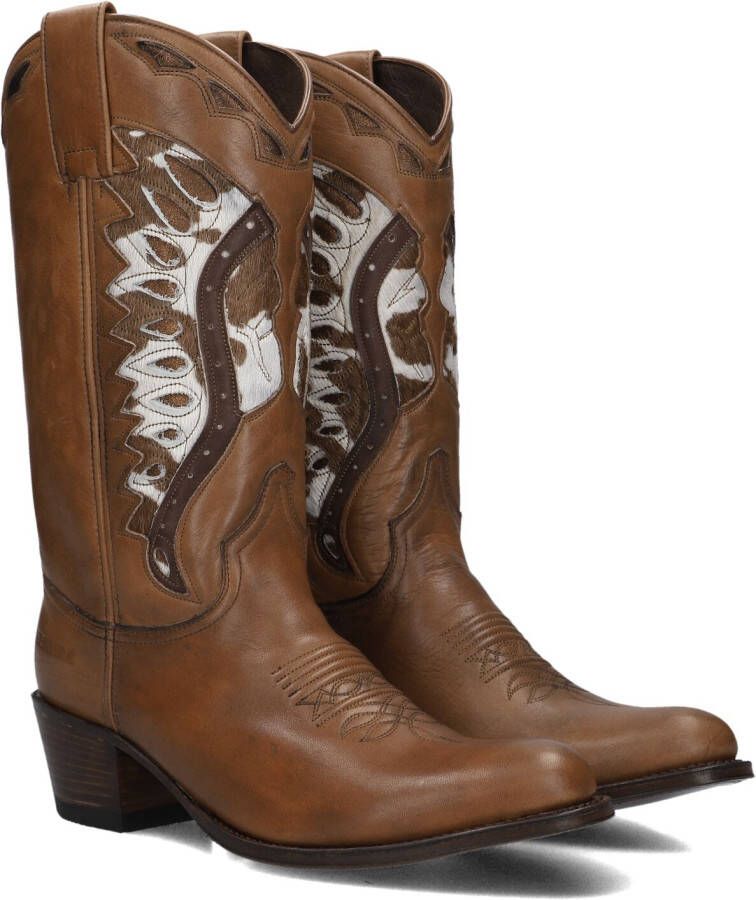 SENDRA Cowboylaarzen Dames 18802 Maat: 38 Materiaal: Leer Kleur: Cognac