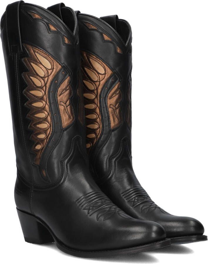 SENDRA Cowboylaarzen Dames 18802 Maat: 36 Materiaal: Leer Kleur: Zwart