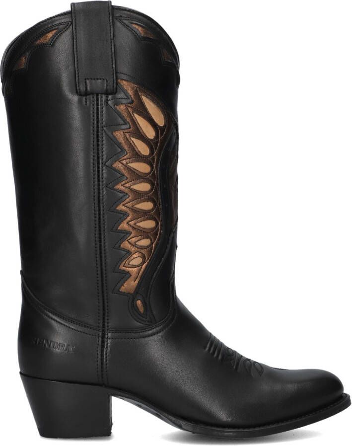 SENDRA Cowboylaarzen Dames 18802 Maat: 39 Materiaal: Leer Kleur: Zwart