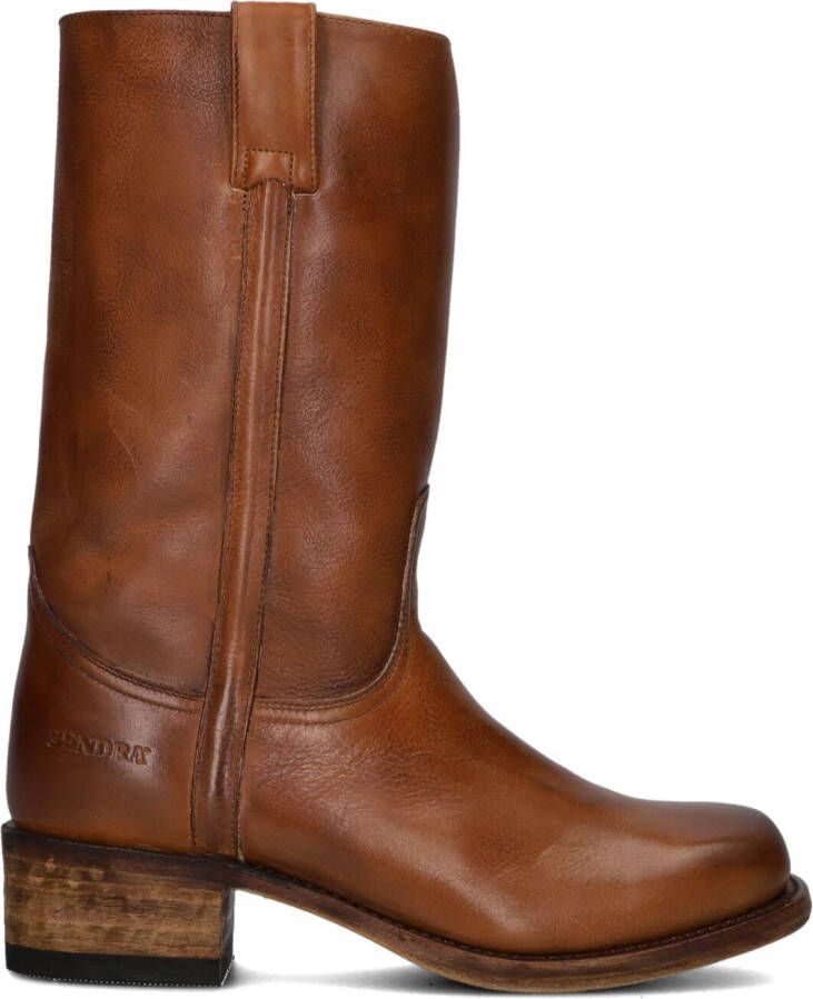 SENDRA Cowboylaarzen Dames 3165 Maat: 39 Materiaal: Leer Kleur: Cognac