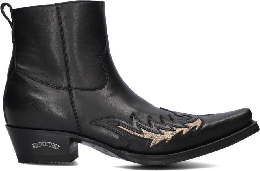 SENDRA Cowboylaarzen Heren 12185p Maat: 48 Materiaal: Leer Kleur: Zwart