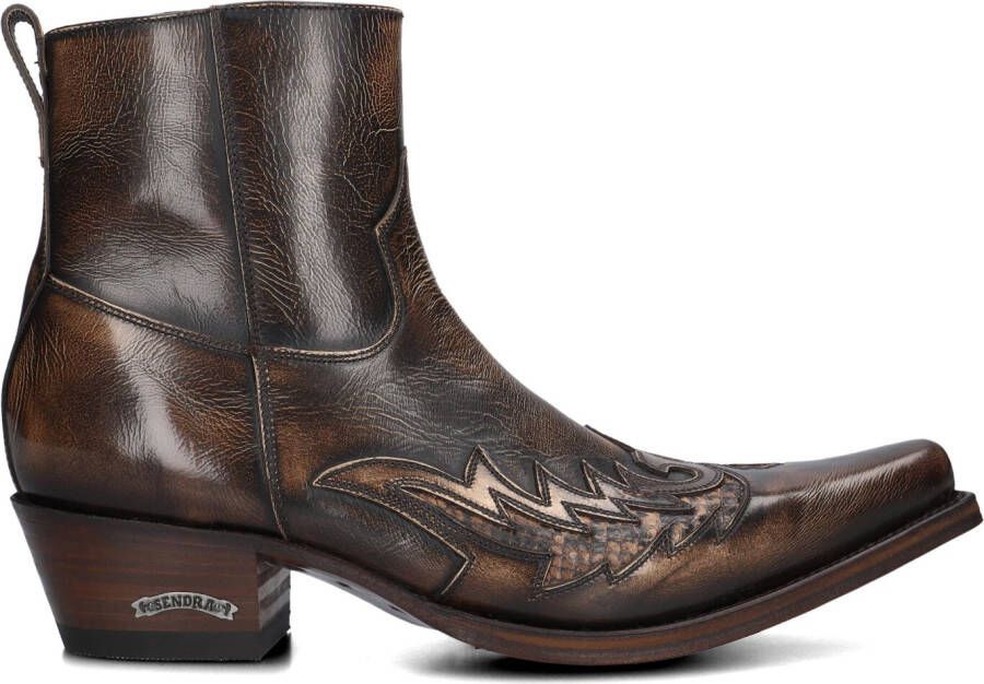 SENDRA Cowboylaarzen Heren 12185p Maat: 40 Materiaal: Leer Kleur: Bruin