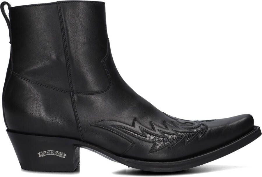 SENDRA Cowboylaarzen Heren 12185p Maat: 41 Materiaal: Leer Kleur: Zwart