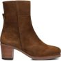 Shabbies Amsterdam Shabbies Lieve G Ankle Boot Enkellaarsjes Enkelboots met rits Dames Bruin - Thumbnail 4