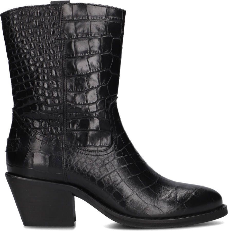 SHABBIES Enkellaarsjes Dames Juul Ankle Boot Maat: 40 Materiaal: Leer Kleur: Zwart