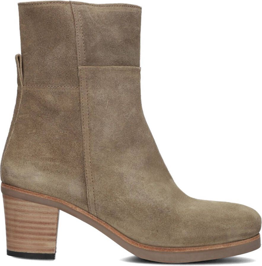 SHABBIES Enkellaarsjes Dames Lieve G Ankle Boot Maat: 42 Materiaal: Suède Kleur: Beige