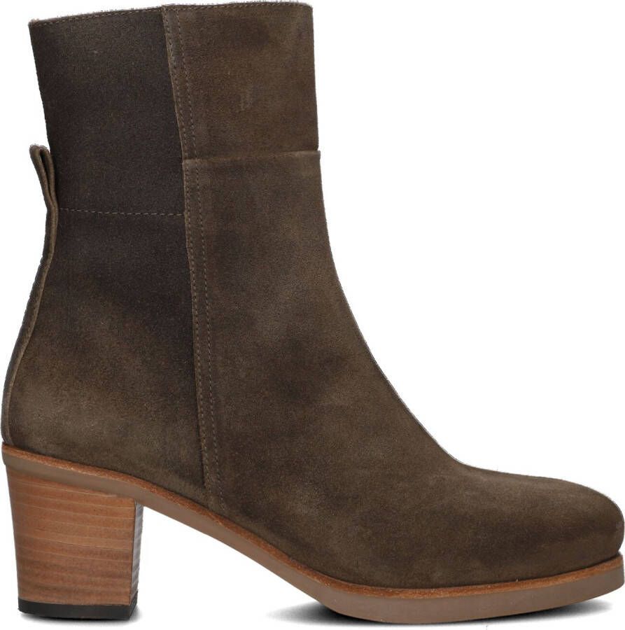 SHABBIES Enkellaarsjes Dames Lieve G Ankle Boot Maat: 40 Materiaal: Suède Kleur: Taupe