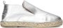 SHABBIES Espadrilles Dames Elche Lofa Metallic Maat: 39 Materiaal: Leer Kleur: Zilver - Thumbnail 5