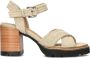 SHABBIES Sandalen Dames 163020155 Shs1171 Maat: 36 Materiaal: Suède Kleur: Beige - Thumbnail 3