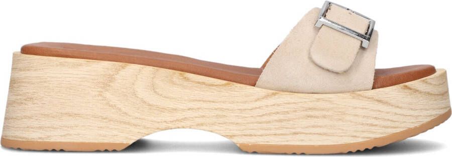 SHABBIES Slippers Dames 17002095 Shs1331 Maat: 40 Materiaal: Suède Kleur: Beige