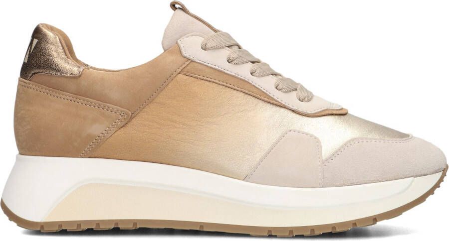 SOFTWAVES Lage Sneakers Dames 8.94.01 Maat: 39 5 Materiaal: Leer Kleur: Goud