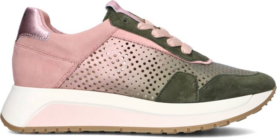 SOFTWAVES Lage Sneakers Dames 8.94.02 Maat: 37 Materiaal: Leer Kleur: Groen