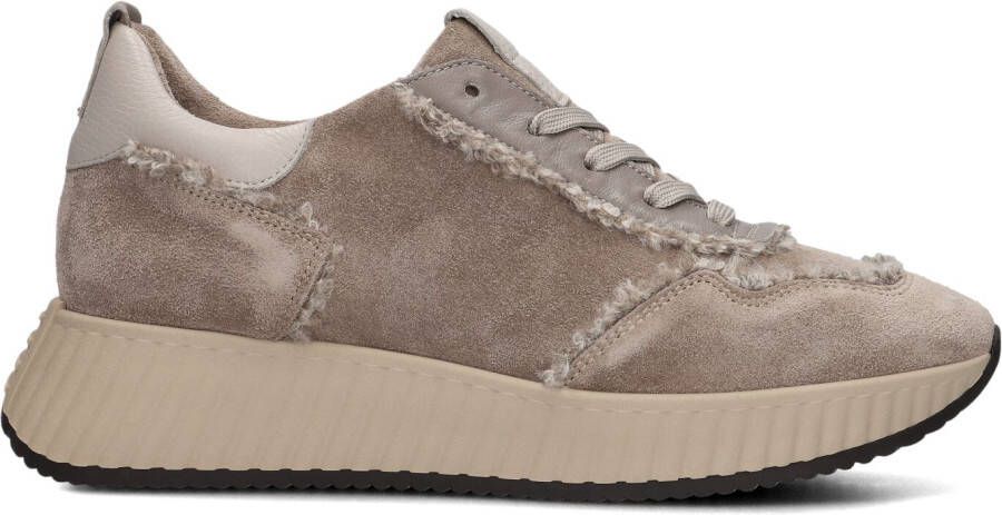 SOFTWAVES Lage Sneakers Dames 8.95.07 Maat: 38 5 Materiaal: Suède Kleur: Taupe