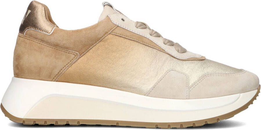 SOFTWAVES Lage Sneakers Dames Kiss Maat: 42 Materiaal: Suède Kleur: Goud