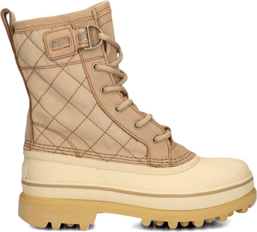 SOREL Veterboots Dames Caribou Royal Wp Dames Maat: 40 5 Materiaal: Rubber Kleur: Beige