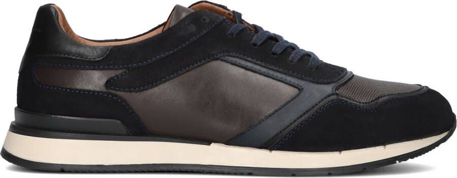 STEFANO LAURAN Lage Sneakers Heren Sl124h610 Maat: 43 Materiaal: Leer Kleur: Blauw