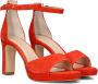 Stefano Lauran Pumps Stiletto Dames Damesschoenen Suède Blokhak hoogte S3126 Oranje - Thumbnail 2