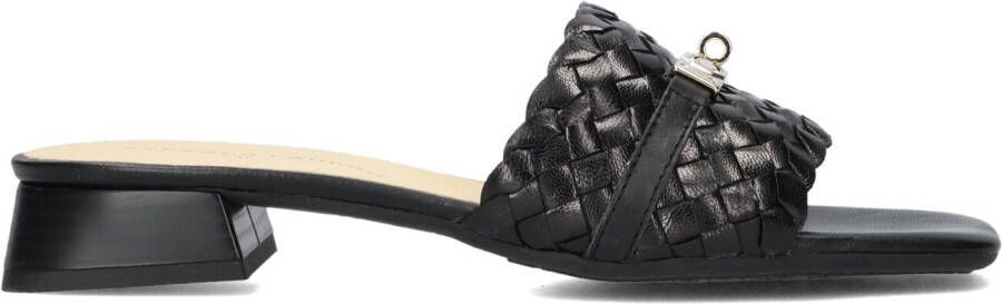 STEFANO LAURAN Slippers Dames 24500 Maat: 38 Materiaal: Leer Kleur: Zwart