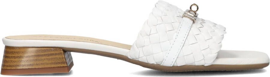 STEFANO LAURAN Slippers Dames 24500 Maat: 42 Materiaal: Leer Kleur: Wit