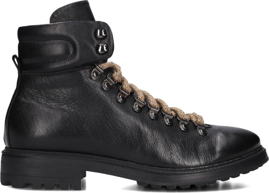 STEFANO LAURAN Veterboots Heren 1562 Maat: 45 Materiaal: Leer Kleur: Zwart