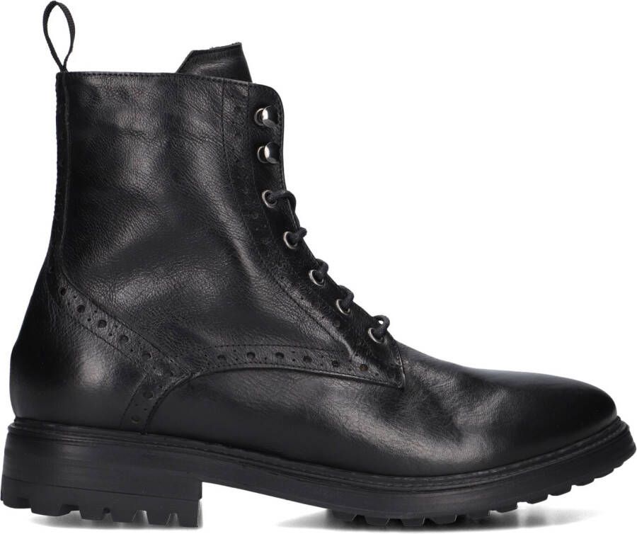 STEFANO LAURAN Veterboots Heren 3551 Maat: 45 Materiaal: Leer Kleur: Zwart