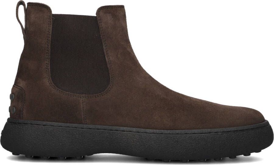 TOD&apos;S Chelsea Boots Heren Xxmo6l00p20re0 Maat: 45 45 5 Materiaal: Suède Kleur: Bruin