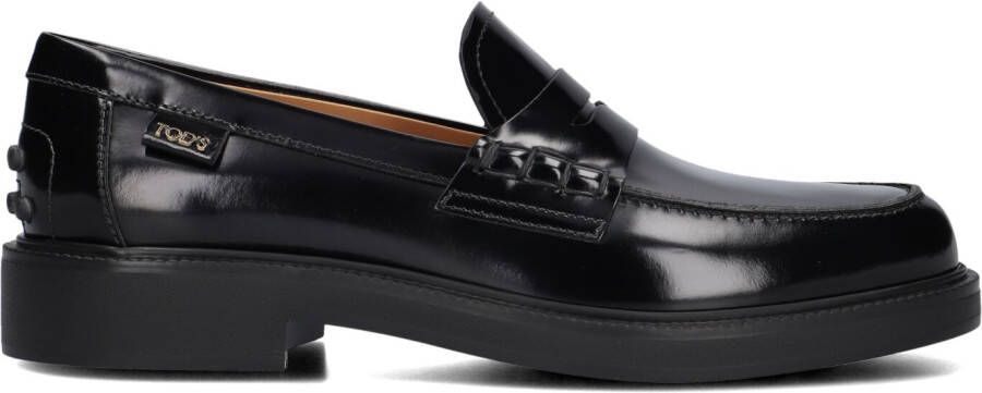 TOD&apos;S Loafers Dames Led Penny Loafer Maat: 38 Materiaal: Lakleer Kleur: Zwart