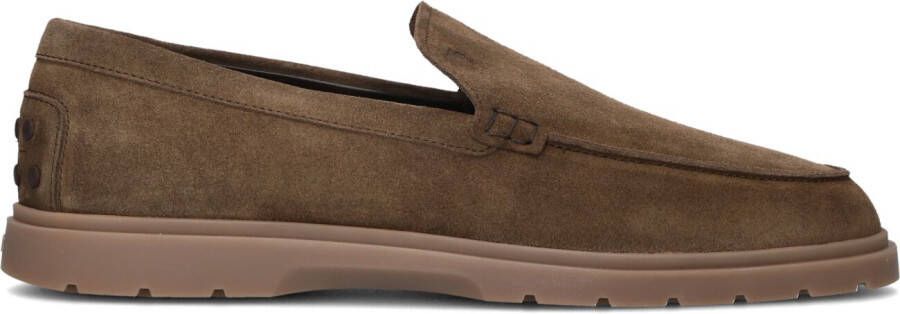 TOD&apos;S Loafers Heren Xxm59k0040re0 Maat: 39 5 Materiaal: Suède Kleur: Taupe