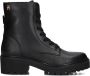 TOMMY HILFIGER Boots Dames Chic Mid Heell Maat: 37 Materiaal: Leer Kleur: Zwart - Thumbnail 3