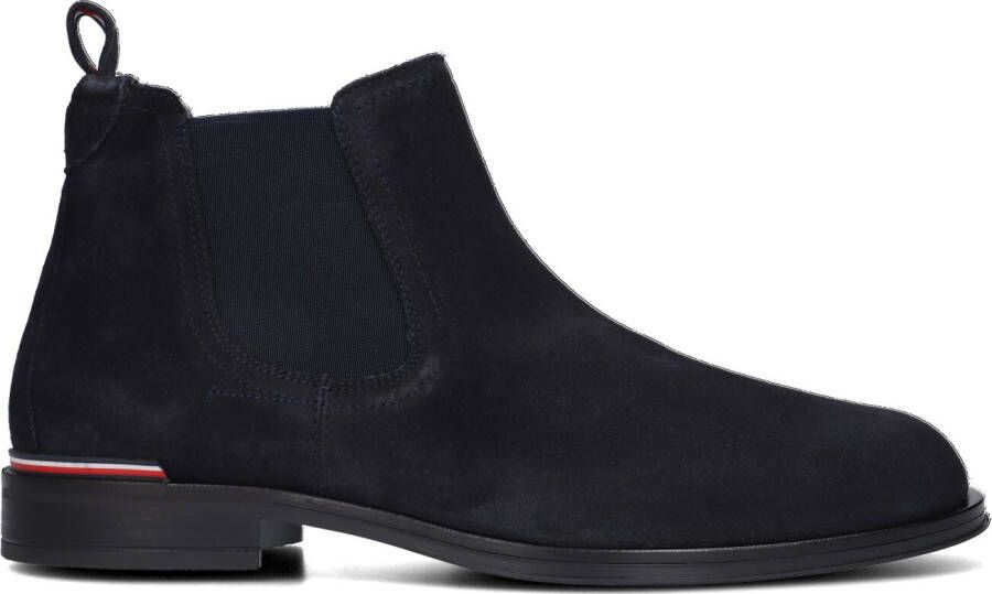 TOMMY HILFIGER Chelsea Boots Heren Core Rwb Hilfiger Chelsea Maat: 46 Materiaal: Suède Kleur: Blauw