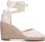 TOMMY HILFIGER Espadrilles Dames Closed Toe Wedge Monogram W Maat: 41 Materiaal: Canvas Kleur: Wit - Thumbnail 4