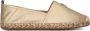 TOMMY HILFIGER Espadrilles Dames Th Flat Maat: 39 Materiaal: Leer Kleur: Goud - Thumbnail 4