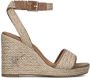 TOMMY HILFIGER Espadrilles Dames Th Rope High Wedge Maat: 36 Materiaal: Textiel Kleur: Beige - Thumbnail 3