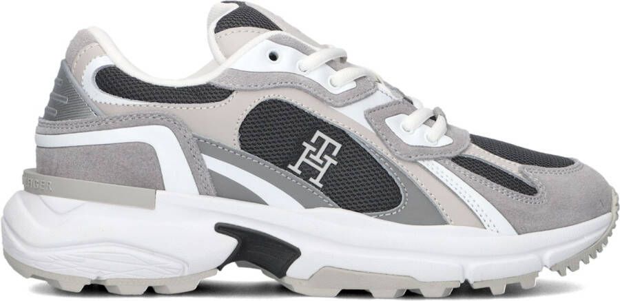 TOMMY HILFIGER Lage Sneakers Dames Th Modern Rugged Runner Maat: 38 Kleur: Grijs